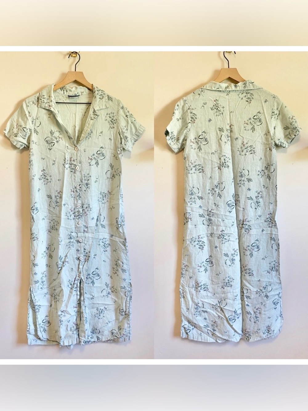 Vintage Linen Shirtdress